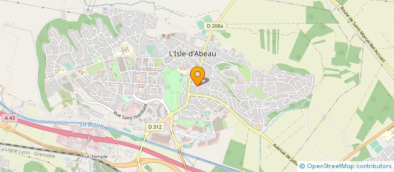 localisation de l'entreprise SCI CINAIS EN ISLE  L'ISLE-D'ABEAU