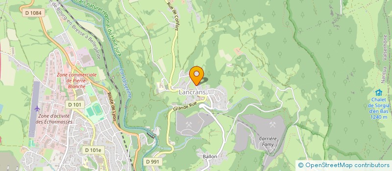 localisation de l'entreprise SCI CINARION  CHEZERY-FORENS