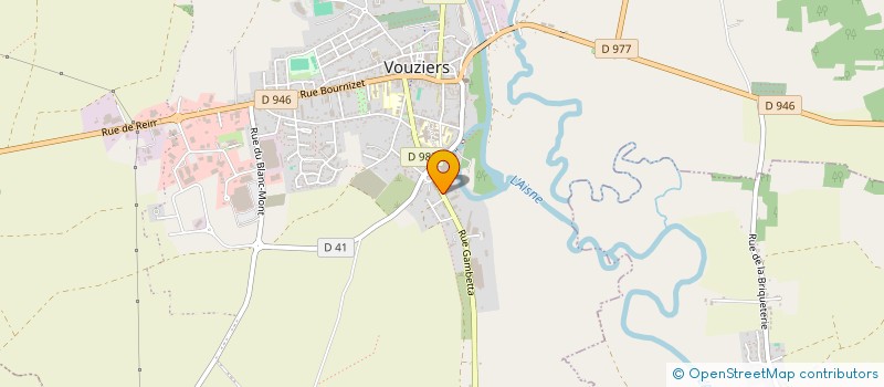 localisation de l'entreprise SCI CINDUY  VOUZIERS