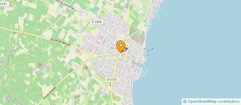 localisation de l'entreprise SCI CINDY à MARSEILLAN