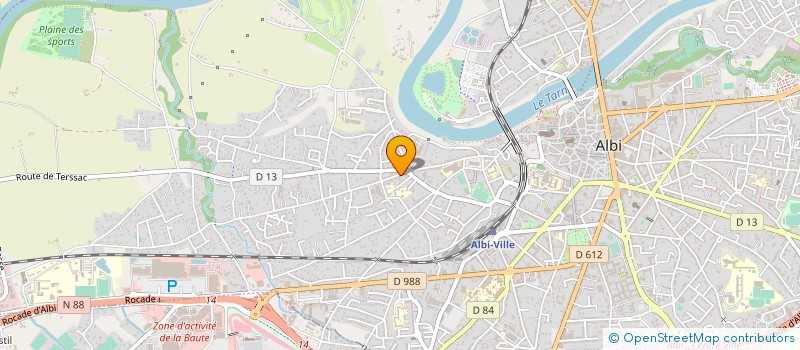 localisation de l'entreprise SCI CINDY à ALBI