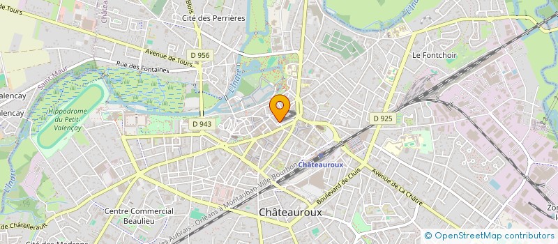 localisation de l'entreprise SCI CINDY à CHATEAUROUX