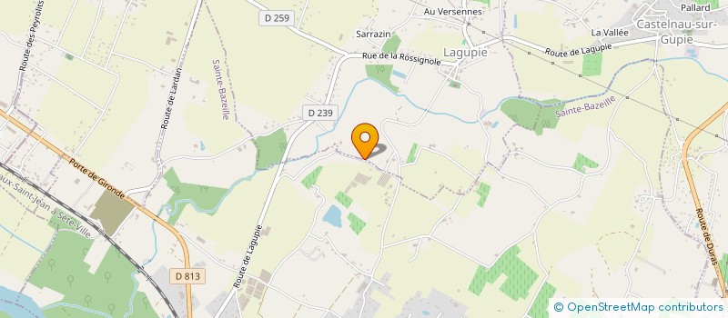 localisation de l'entreprise SCI CINE THEATRE  JUSIX