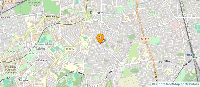 localisation de l'entreprise SCI CINELINE  TALENCE