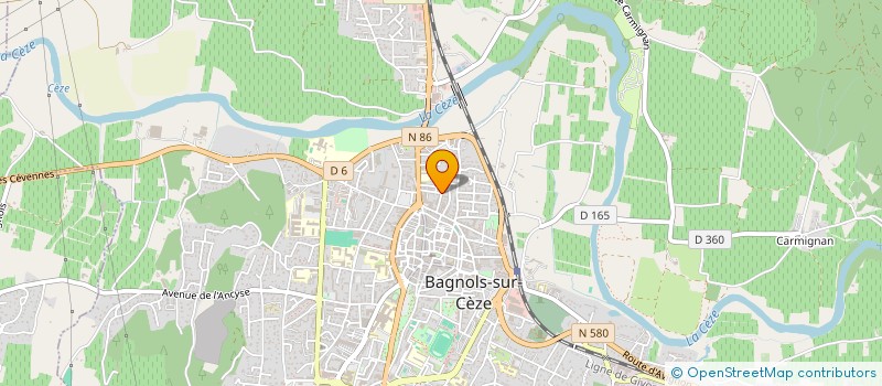 localisation de l'entreprise SCI CINEMAS CASINO  BAGNOLS-SUR-CEZE