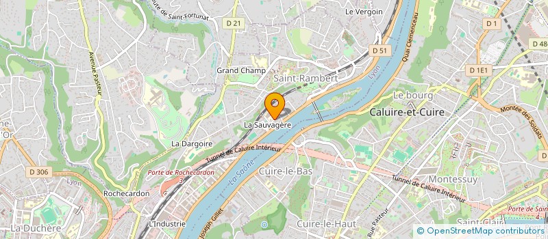 localisation de l'entreprise SCI CINESAUVAGE  LYON