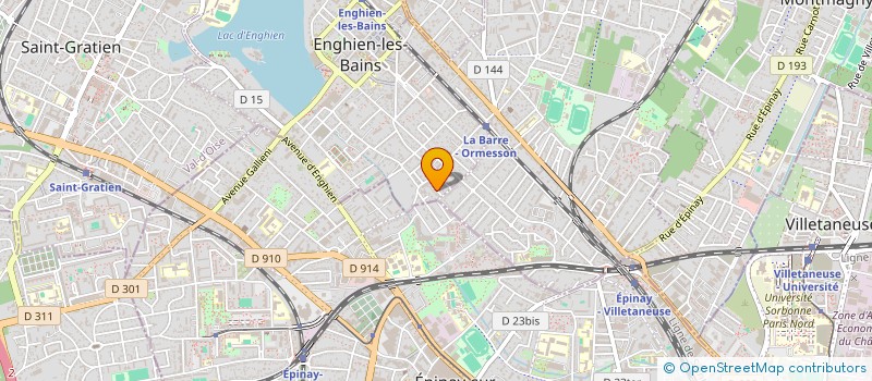 localisation de l'entreprise SCI CINFLEUR à ENGHIEN-LES-BAINS