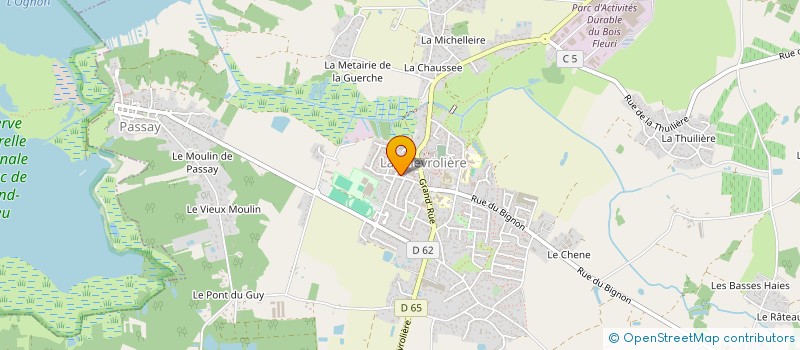 localisation de l'entreprise SCI CINGULIS  LA CHEVROLIERE