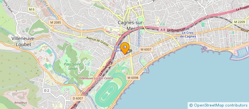localisation de l'entreprise SCI CINIER-ROMERO à CAGNES-SUR-MER