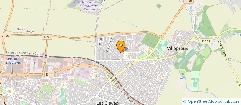 localisation de l'entreprise SCI CINISPAV  VILLEPREUX