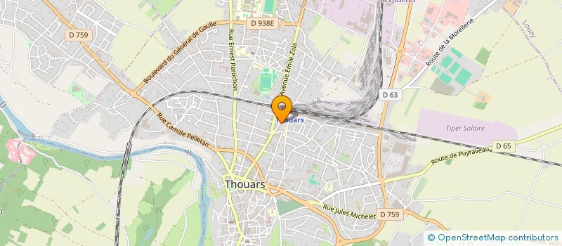 localisation de l'entreprise SCI CINLAU  THOUARS