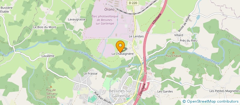 localisation de l'entreprise SCI CINLAU à SAINT-PARDOUX-LE-LAC