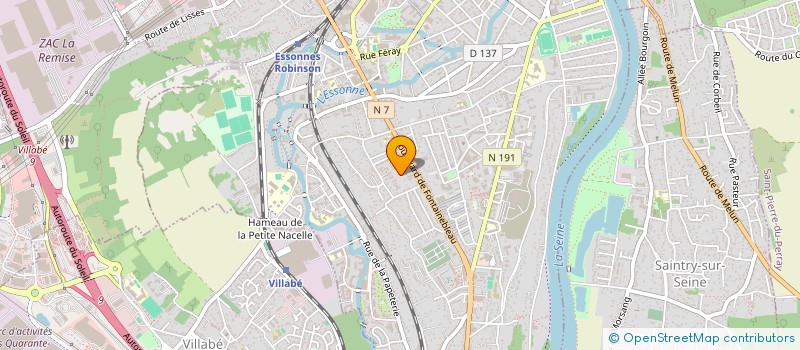 localisation de l'entreprise SCI CINLAUSTEL à CORBEIL-ESSONNES