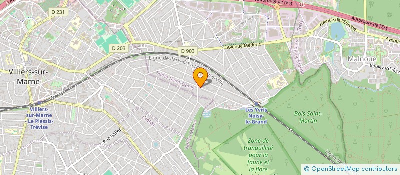 localisation de l'entreprise SCI CINMAT à NOISY-LE-GRAND