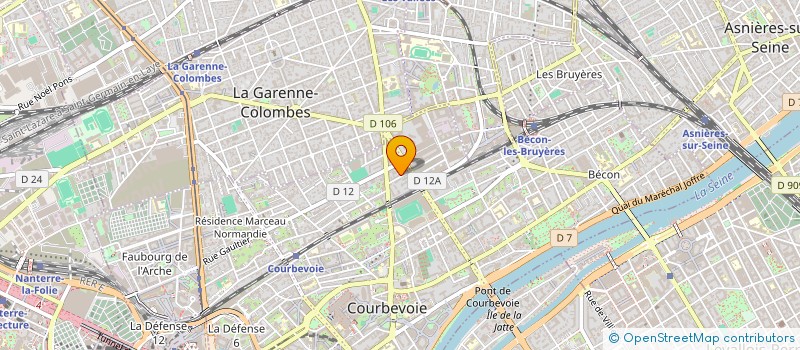 localisation de l'entreprise SCI CINNA BROS à COURBEVOIE