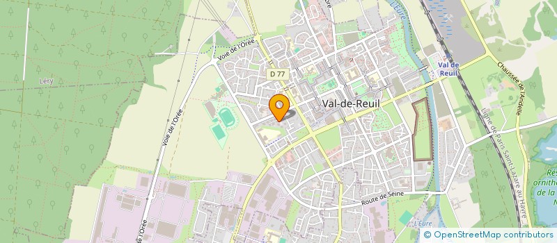 localisation de l'entreprise SCI CINO  VAL-DE-REUIL