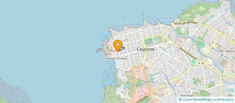 localisation de l'entreprise SCI CINOISE  CAYENNE