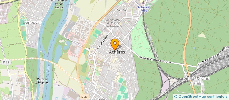 localisation de l'entreprise SCI CINQ à ACHERES