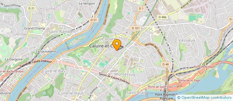 localisation de l'entreprise SCI CINQ  CALUIRE-ET-CUIRE