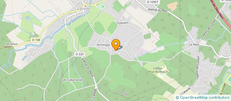 localisation de l'entreprise SCI CINQ (5)  LA BREDE