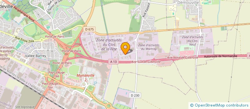 localisation de l'entreprise SCI CINQ à GIBERVILLE