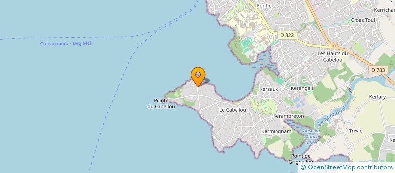 localisation de l'entreprise SCI CINQ B 2  CONCARNEAU