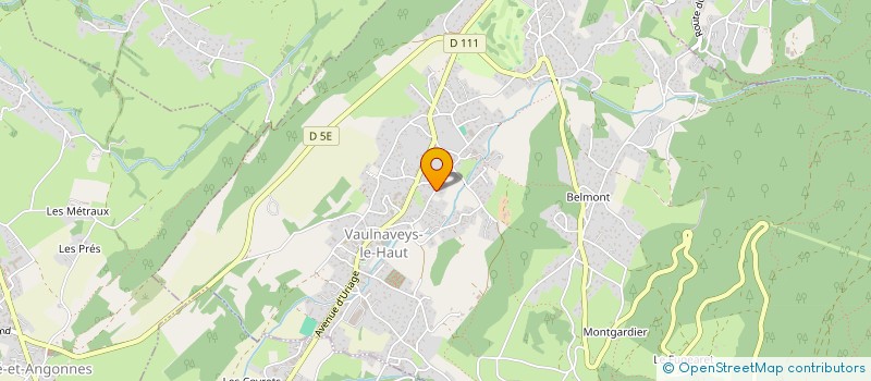 localisation de l'entreprise SCI CINQ B  VAULNAVEYS-LE-HAUT