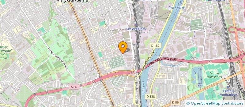 localisation de l'entreprise SCI CINQ C  VITRY-SUR-SEINE