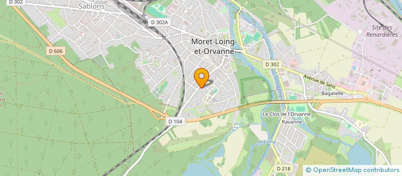 localisation de l'entreprise SCI CINQ-CINQ  MORET-LOING-ET-ORVANNE