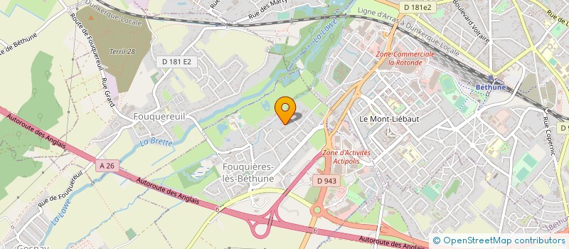 localisation de l'entreprise SCI CINQ DE COEUR  FOUQUIERES-LES-BETHUNE