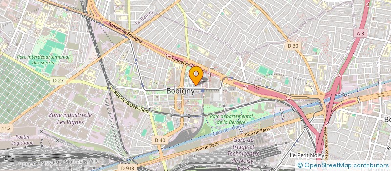 localisation de l'entreprise SCI CINQ FLEURS  BOBIGNY