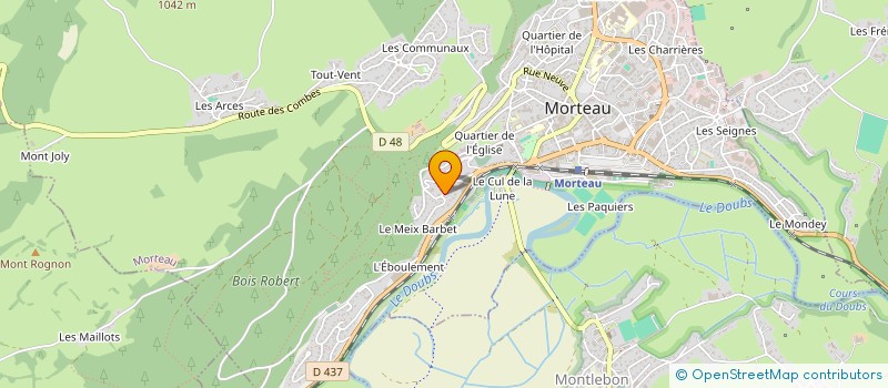 localisation de l'entreprise SCI CINQ LES LILAS  MORTEAU