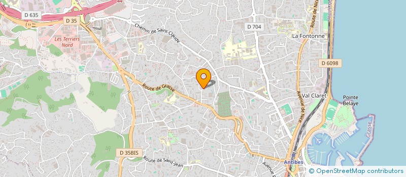 localisation de l'entreprise SCI CINQ MAJEURS à ANTIBES