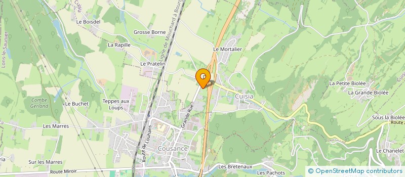 localisation de l'entreprise SCI CINQ O  COUSANCE