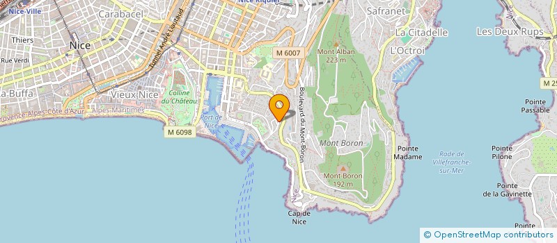 localisation de l'entreprise SCI CINQ POISSONS ROUGES à NICE