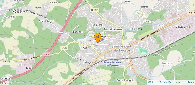 localisation de l'entreprise SCI CINQ VINGT CENT à SAINT-VINCENT-DE-TYROSSE