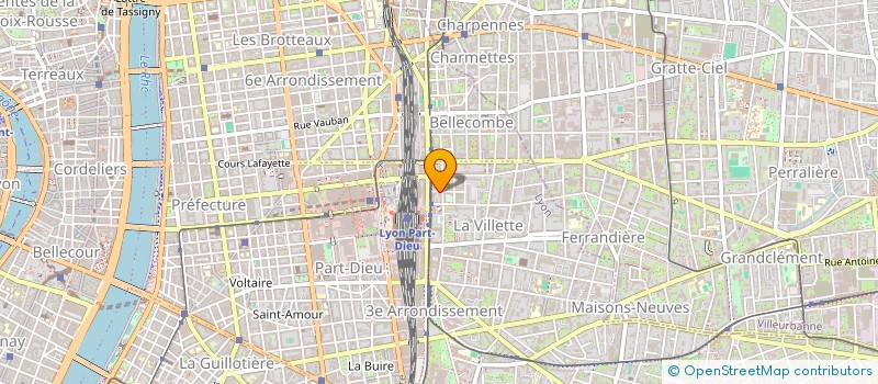 localisation de l'entreprise SCI CINQANTE&1  LYON 3EME