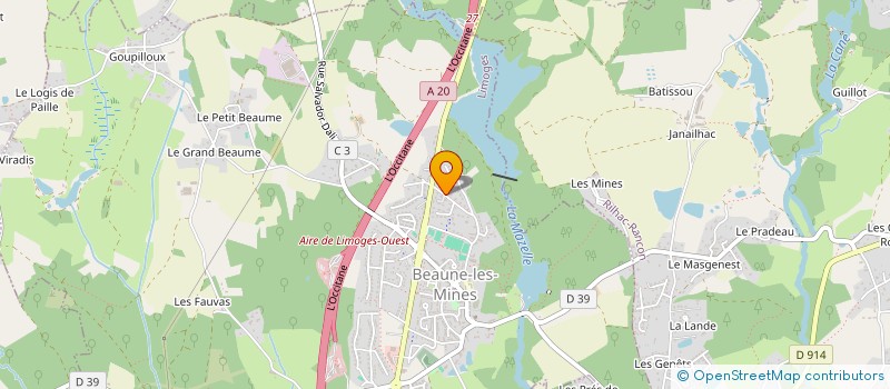 localisation de l'entreprise SCI CINQUANTE à LIMOGES
