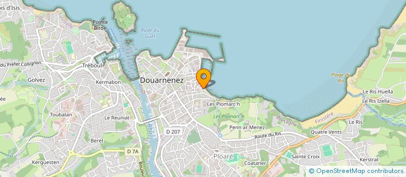 localisation de l'entreprise SCI CINQUANTE HUIT  DOUARNENEZ