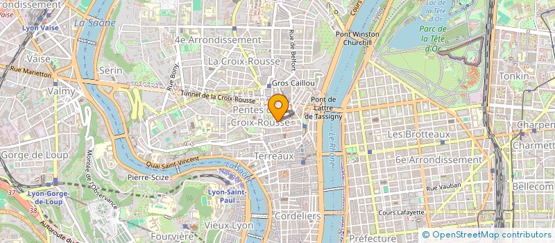 localisation de l'entreprise SCI CINQUANTE QUATRE à LYON