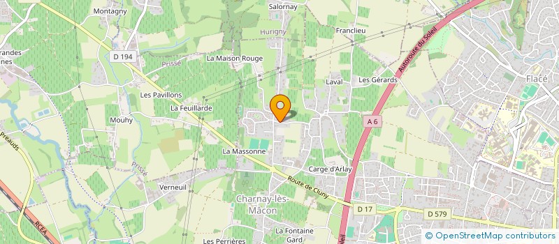 localisation de l'entreprise SCI CINTA à CHARNAY-LES-MACON