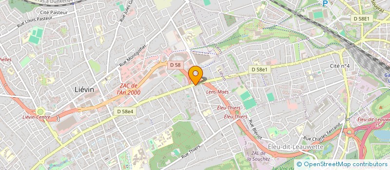 localisation de l'entreprise SCI CINTHYA  LIEVIN