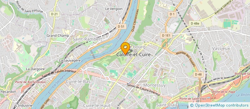 localisation de l'entreprise SCI CINTO  CALUIRE-ET-CUIRE