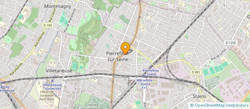 localisation de l'entreprise SCI CINTO à PIERREFITTE-SUR-SEINE