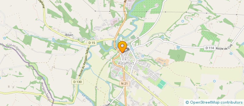 localisation de l'entreprise SCI CINVAL  ASTAFFORT