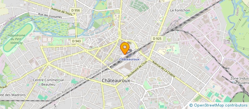 localisation de l'entreprise SCI CIOLAC VALENTIN ET FABIOLA à CHATEAUROUX