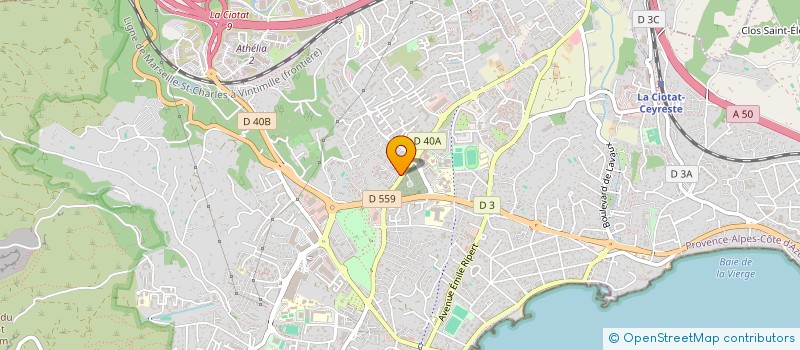 localisation de l'entreprise SCI CIOTAR  LA CIOTAT