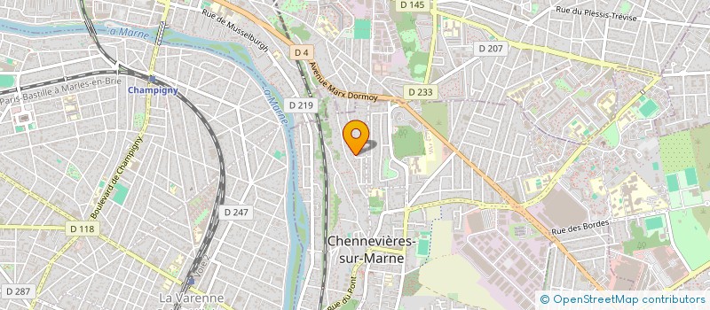 localisation de l'entreprise SCI CIPA  CHENNEVIERES-SUR-MARNE