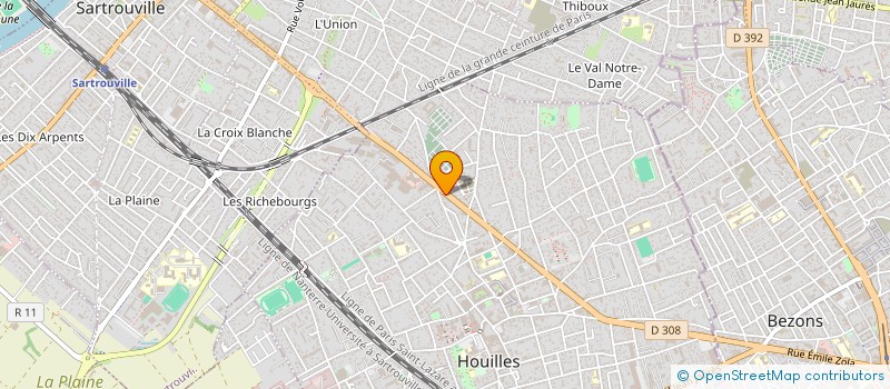 localisation de l'entreprise SCI CIPI IMMO  HOUILLES