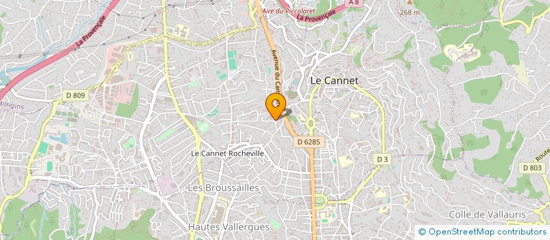 localisation de l'entreprise SCI CIPLAMA à LE CANNET
